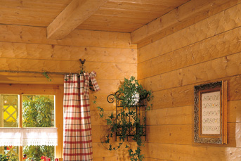 Holzdecke bei Holz Botzem in Alzenau